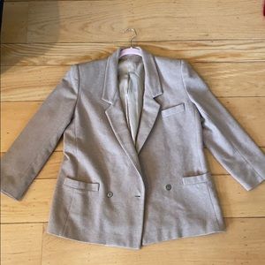 Neiman Marcus 100% cashmere camel blazer coat S/M